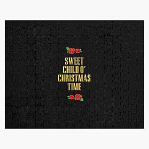 Sweet Child O  Christmas Time    Guns N Roses Christmas Card Design Jigsaw Puzzle RB1911