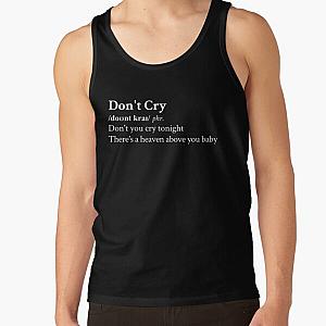 Guns n Roses Aesthetic Quote Lyrics Rock Black Tank Top RB1911