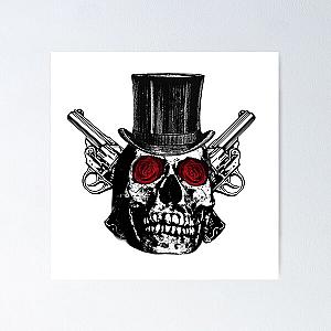 Guns n roses and skull Poster RB1911