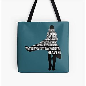 Gurren Lagann Simon-s EPIC speech   All Over Print Tote Bag