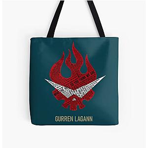 Gurren Lagann All Over Print Tote Bag