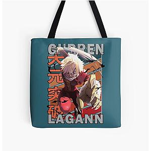 Viral Tengen Toppa Gurren Lagann Vintage Color Palette Design   All Over Print Tote Bag