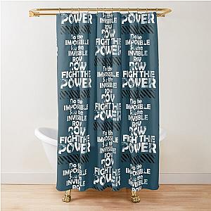 Gurren Lagann Fight the Power   Shower Curtain