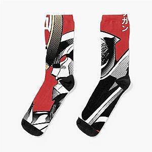 Tengen Toppa Gurren Lagann Red Poster Socks