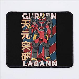 Gurren Lagann Vintage Stripe Design Mouse Pad