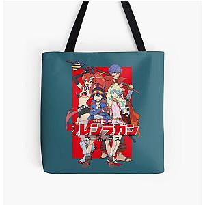 Gurren Lagann Anime    All Over Print Tote Bag