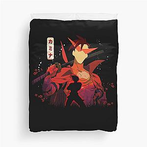 Kamina's Resolve Gurren Lagann Heroic Legacy Ignites Duvet Cover