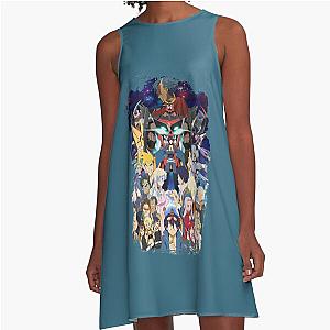 Gurren Lagann Characters Tengen Toppa Grunge Border Design Gift Dress