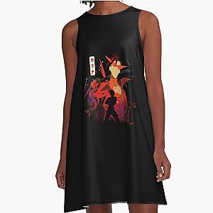 Kamina's Resolve Ignites A-Line Dress