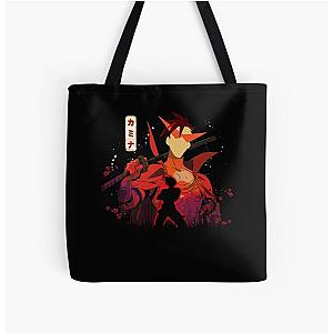 Kamina's Gurren Lagann's Heroic Legacy Ignites All Over Print Tote Bag
