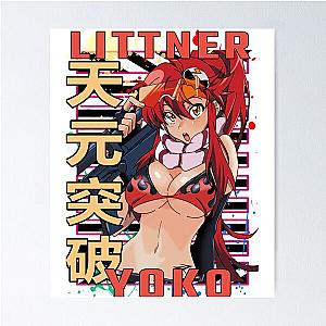 Yoko Littner Gurren Lagann Anime Design Gift Poster