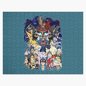 Gurren Lagann Characters Tengen Toppa Grunge Border Design Gift Jigsaw Puzzle