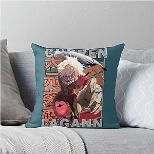 Viral Tengen Toppa Gurren Lagann Vintage Color Palette Design Throw Pillow
