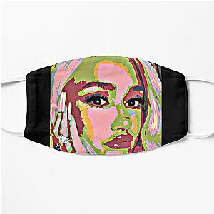 Gwen stefani pop art portrait Flat Mask