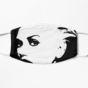 Black and white Gwen stefani portrait  Flat Mask