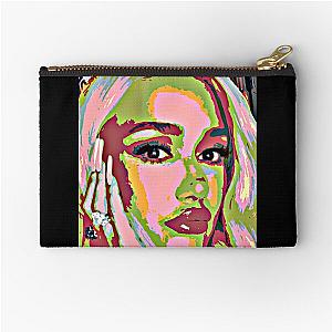 Gwen stefani pop art portrait Zipper Pouch