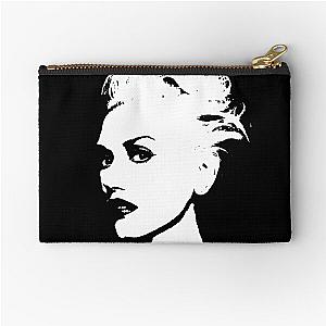 Black and white Gwen stefani portrait  Zipper Pouch