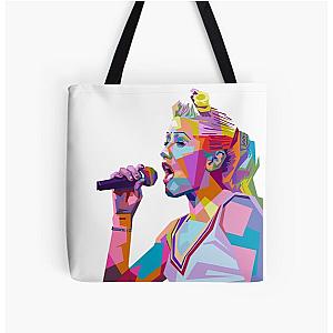 Gwen Stefani Pop Art All Over Print Tote Bag