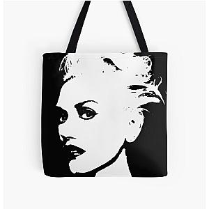 Black and white Gwen stefani portrait  All Over Print Tote Bag