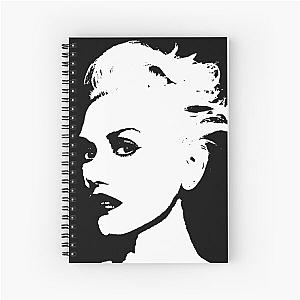 Black and white Gwen stefani portrait  Spiral Notebook