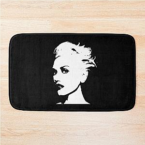 Black and white Gwen stefani portrait  Bath Mat