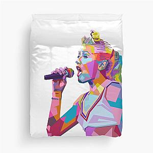 Gwen Stefani Pop Art Duvet Cover