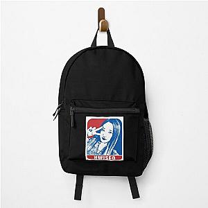 H1-KEY Hwiseo Sketch Silhouette Blue and Red Backpack