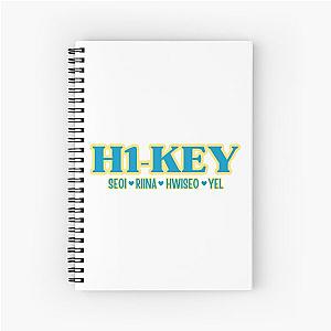 H1-KEY Kpop Girl Group Logo Spiral Notebook