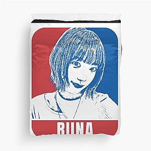 H1-KEY Riina Sketch Silhouette Blue and Red Duvet Cover