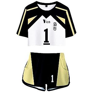 Haikyuu Pants &amp; Joggers, Haikyuu Cosplay - Cosplay Short / Crop Top N ° 1 Official Merch HS0911