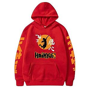 Haikyuu Hoodies - Hoodie To The Top! Red Official Merch HS0911