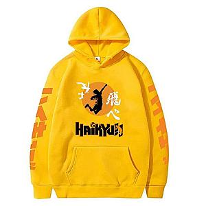 Haikyuu Hoodies - Hoodie To The Top! Yellow Official Merch HS0911