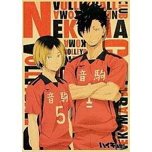 Haikyuu Posters - Poster Karasuno Vintage Official Merch HS0911