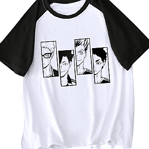 Haikyuu T-Shirts - Haikyu Two-tone Tshirt Characters Official Merch HS0911