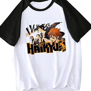 Haikyuu T-Shirts - Haikyu Logo Bicolor Tshirt Official Merch HS0911