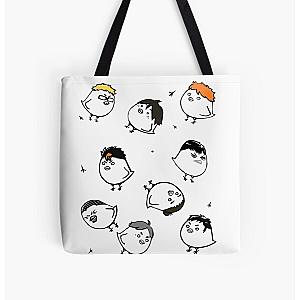 Haikyuu Bags - Karasuno Crows All Over Print Tote Bag RB1606