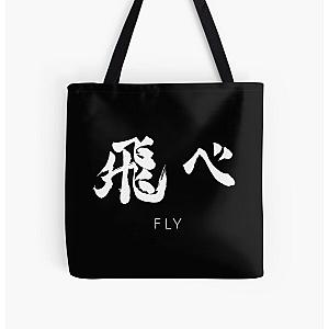 Haikyuu Bags - Fly Karasuno Volleyball Team All Over Print Tote Bag RB1606