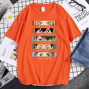 Haikyuu Funny Eyes Cartoon Orange T-Shirt