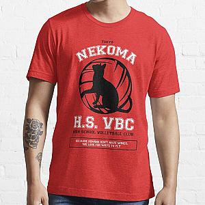 Haikyuu T-Shirts - Nekoma HS VBC Team Shirt Essential T-Shirt RB1606