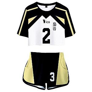 Haikyuu Pants &amp; Joggers, Haikyuu Cosplay - Cosplay Short / Crop Top N ° 2 Official Merch HS0911