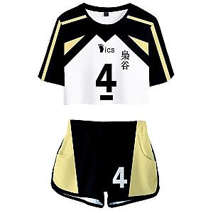 Haikyuu Pants &amp; Joggers, Haikyuu Cosplay - Cosplay Short / Crop Top N ° 4 Official Merch HS0911