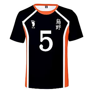 Haikyuu T-Shirts - Karasuno High School Volleyball Number 5 Classic T-shirt