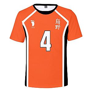 Haikyuu T-Shirts - Karasuno High School Volleyball Number 4 Classic T-shirt