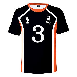Haikyuu T-Shirts - Karasuno High School Volleyball Number 3 Classic T-shirt
