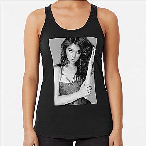 Hailee Steinfeld - Black and White Racerback Tank Top