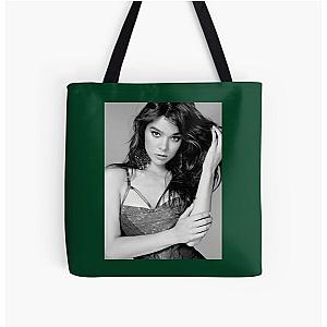Hailee Steinfeld - Black and White All Over Print Tote Bag
