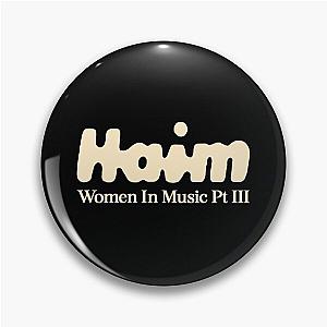 HAIM WIMPIII Logo Gold-on-Black Pin