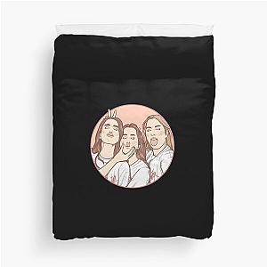 HAIM Sisters Sticker Duvet Cover