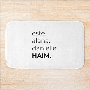 Haim Sisters List Bath Mat