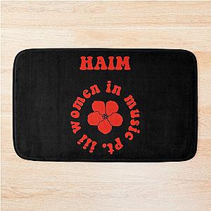 American Pop Rock Band Including 3 Branches Haim Retro Vintage Bath Mat